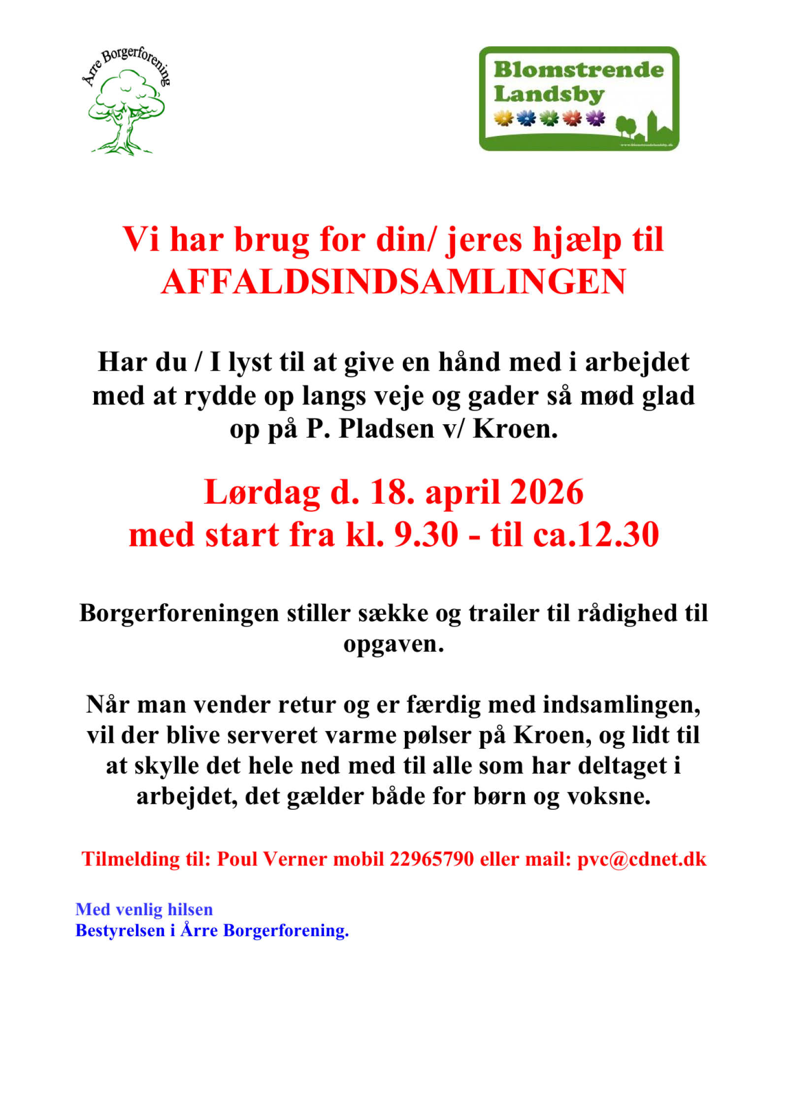 Affaldsindsamling i Årre