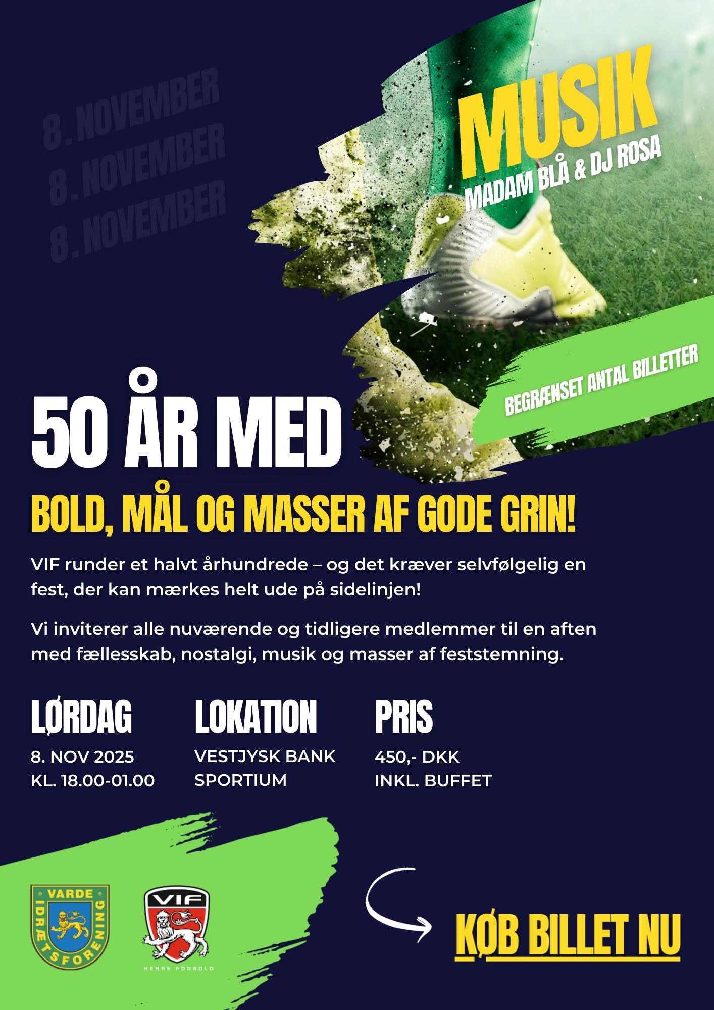 Tilmelding  til jubilæumsfest