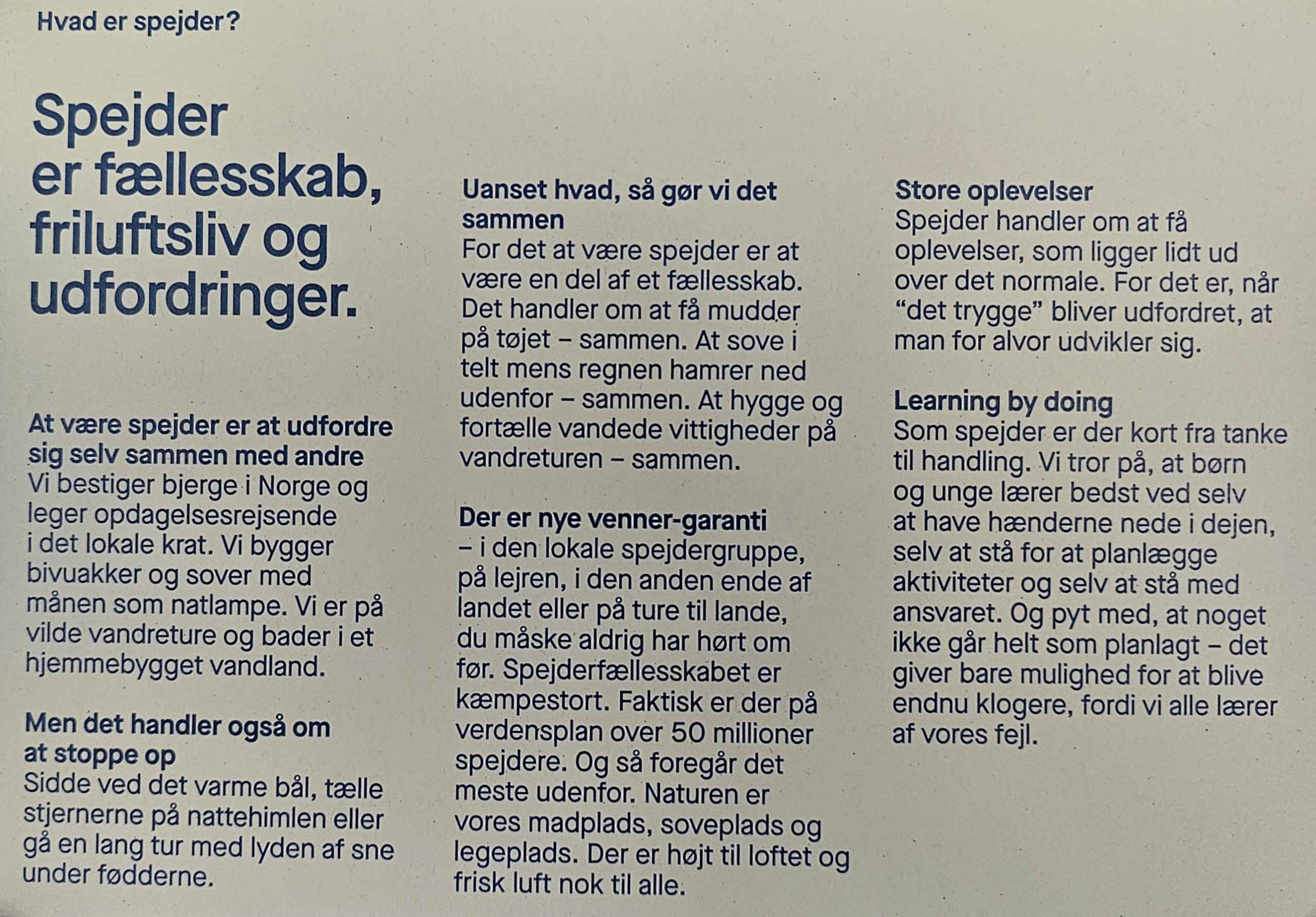 Spejderdag i Danmark, det var der også hos Ølgod Spejderne