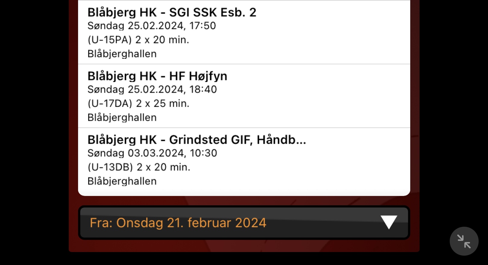 Hjemmestævne  Blåbjerg HK