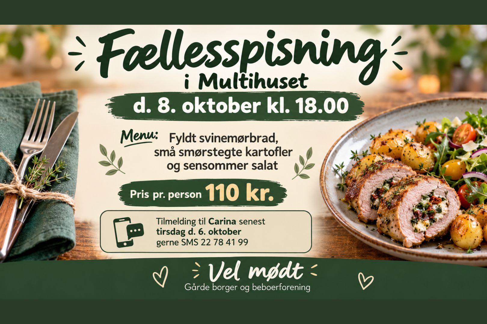 Fællesspisning i Multihuset