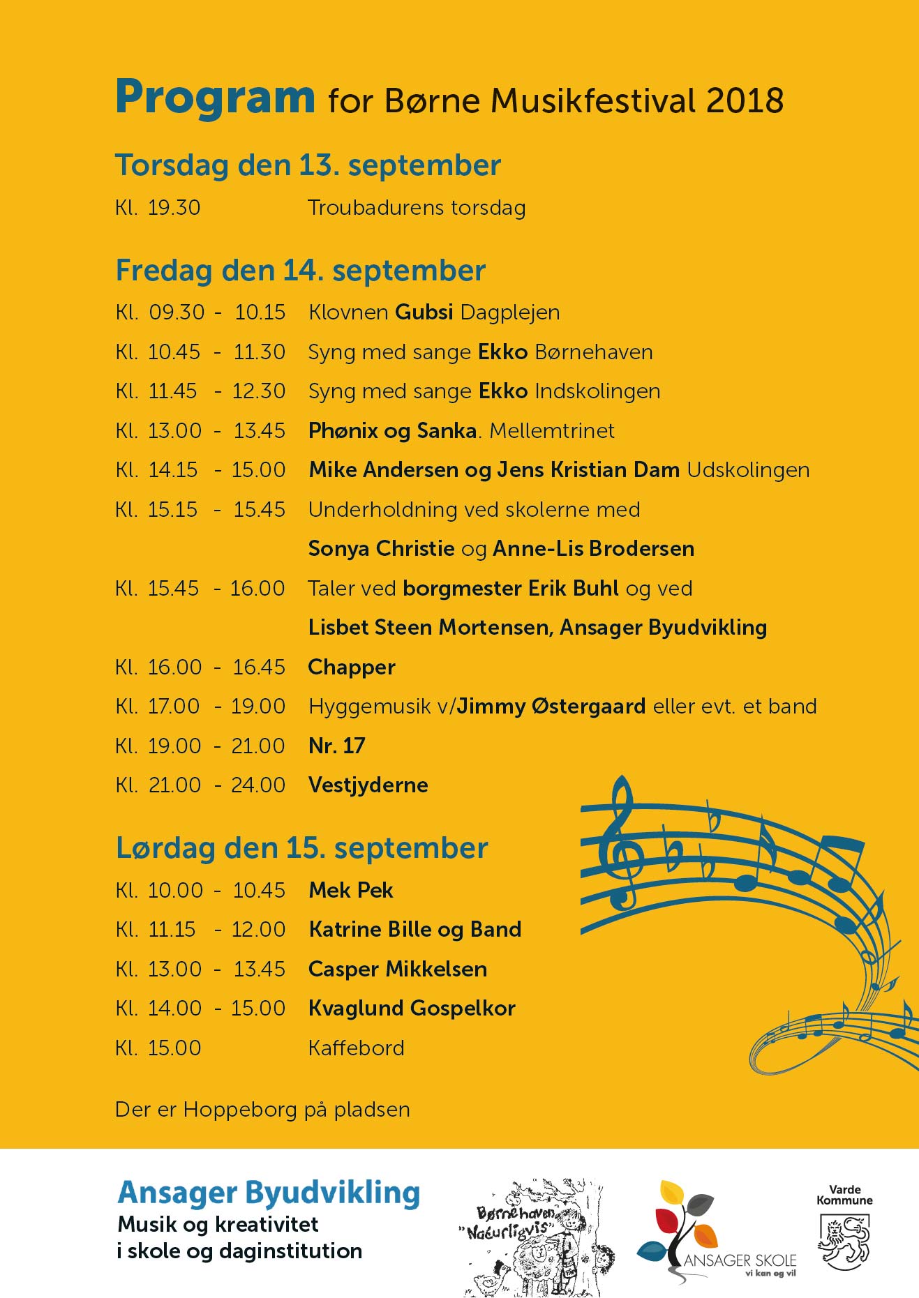 Festival: Det spiller igen i Ansager
