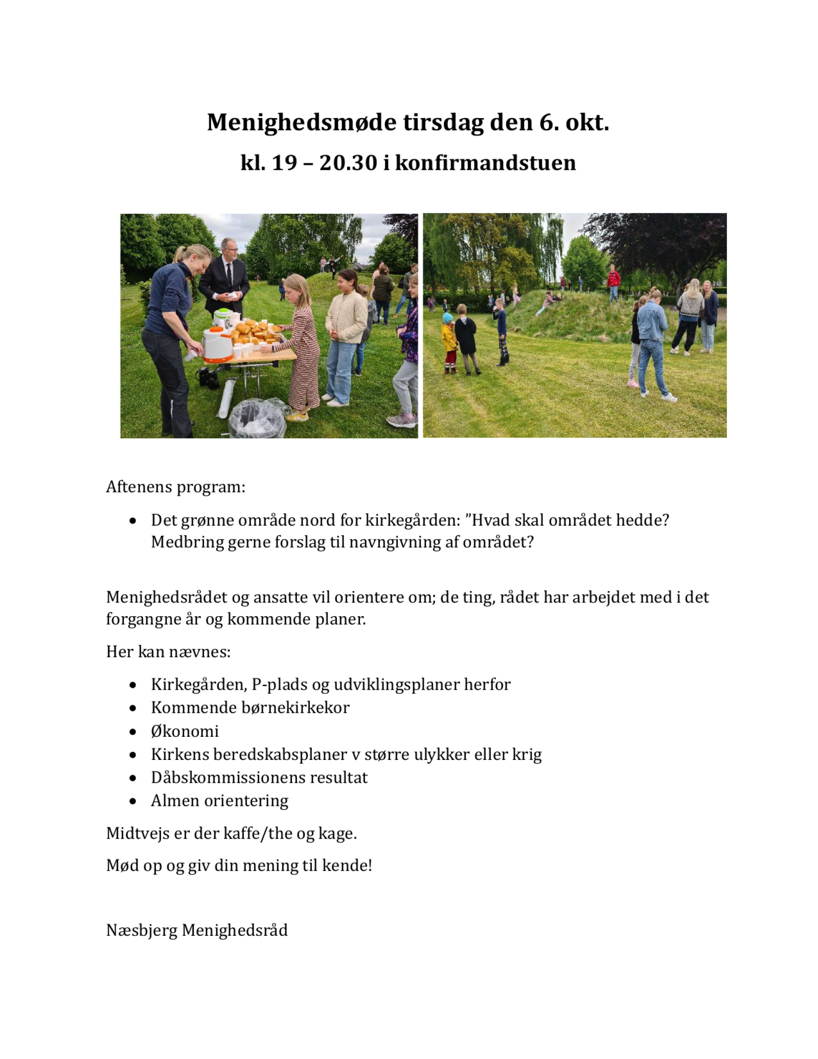 Menighedsmøde for alle