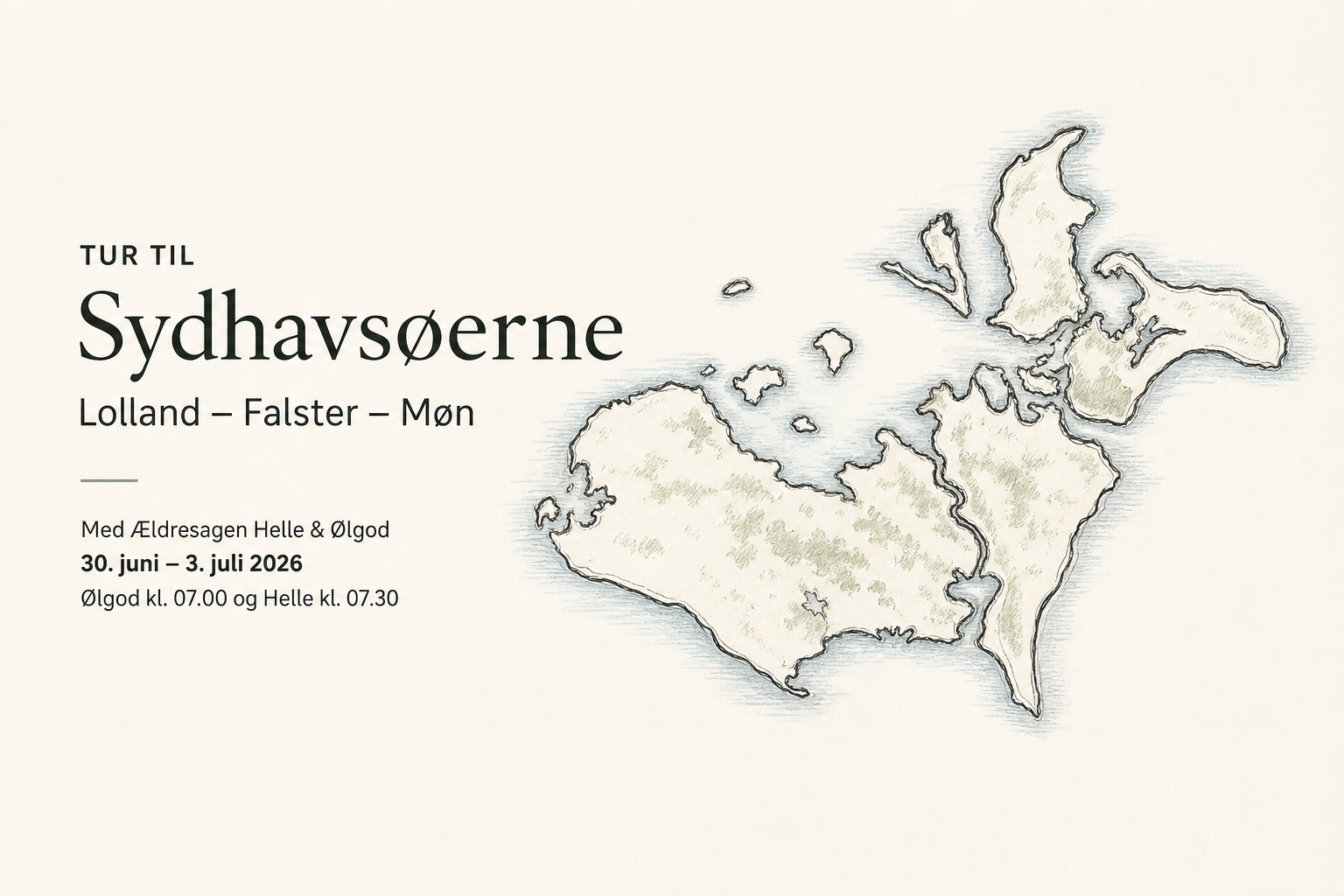 Tur til Sydhavsøerne Lolland – Falster – Møn