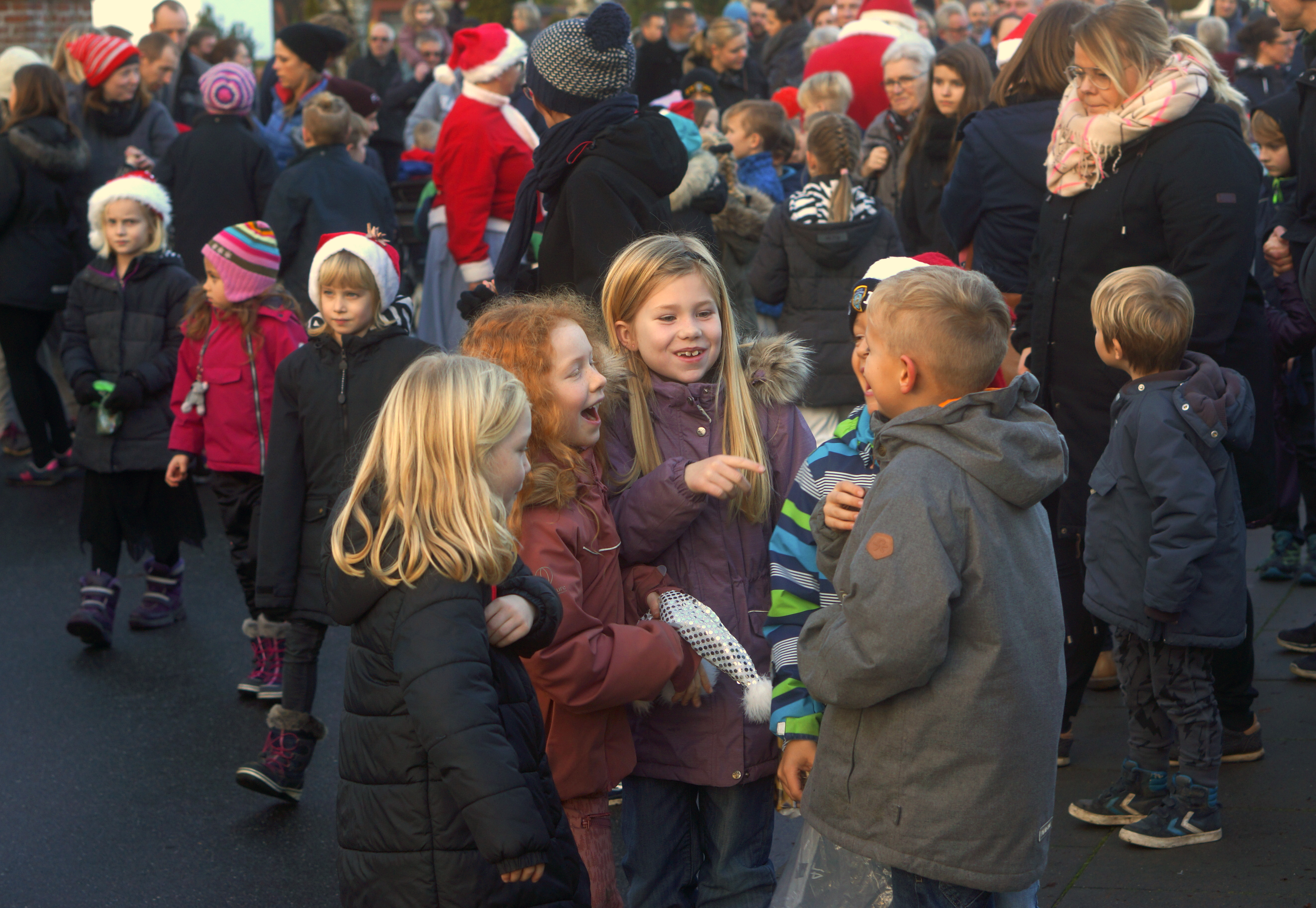 Juleoptog med FDF-orkester i front