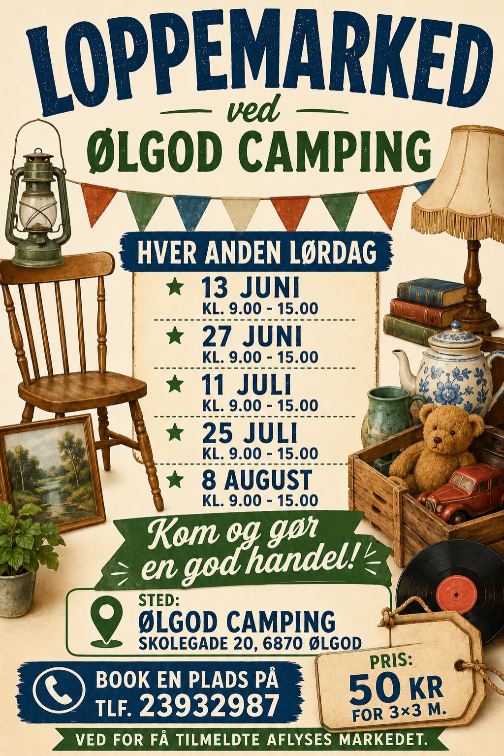 Loppemarked ved Ølgod camping