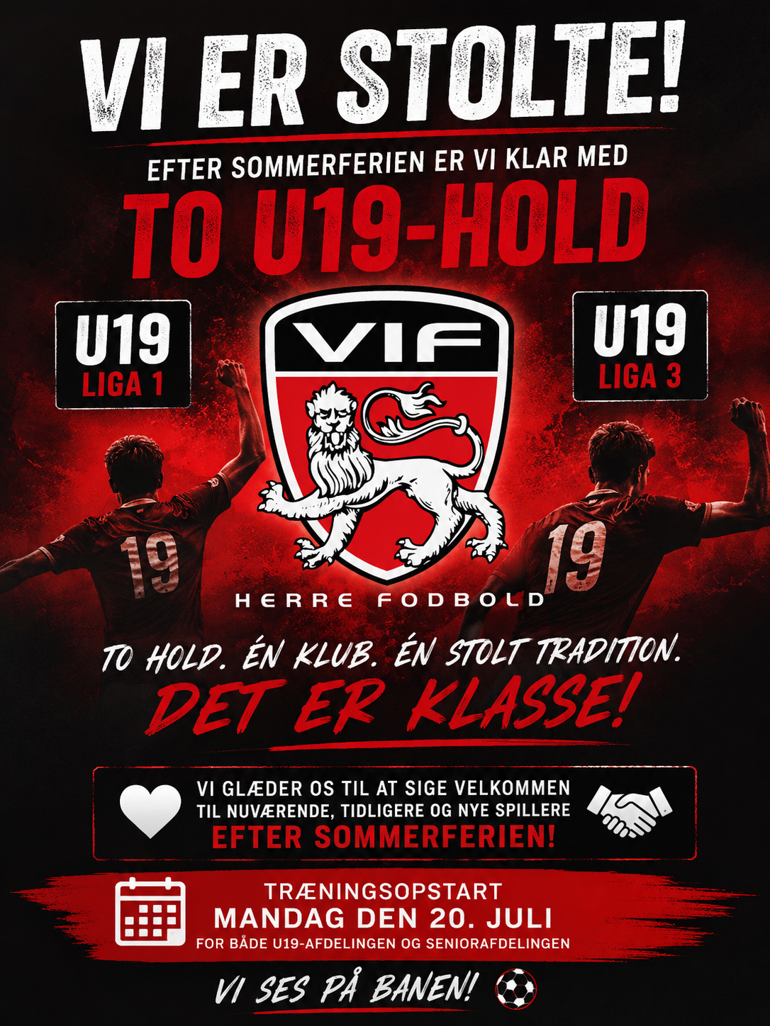 To U19-hold klar til kamp