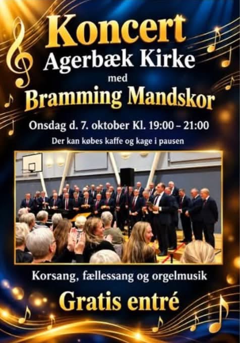 Kirkekoncert med Bramming Mandskor