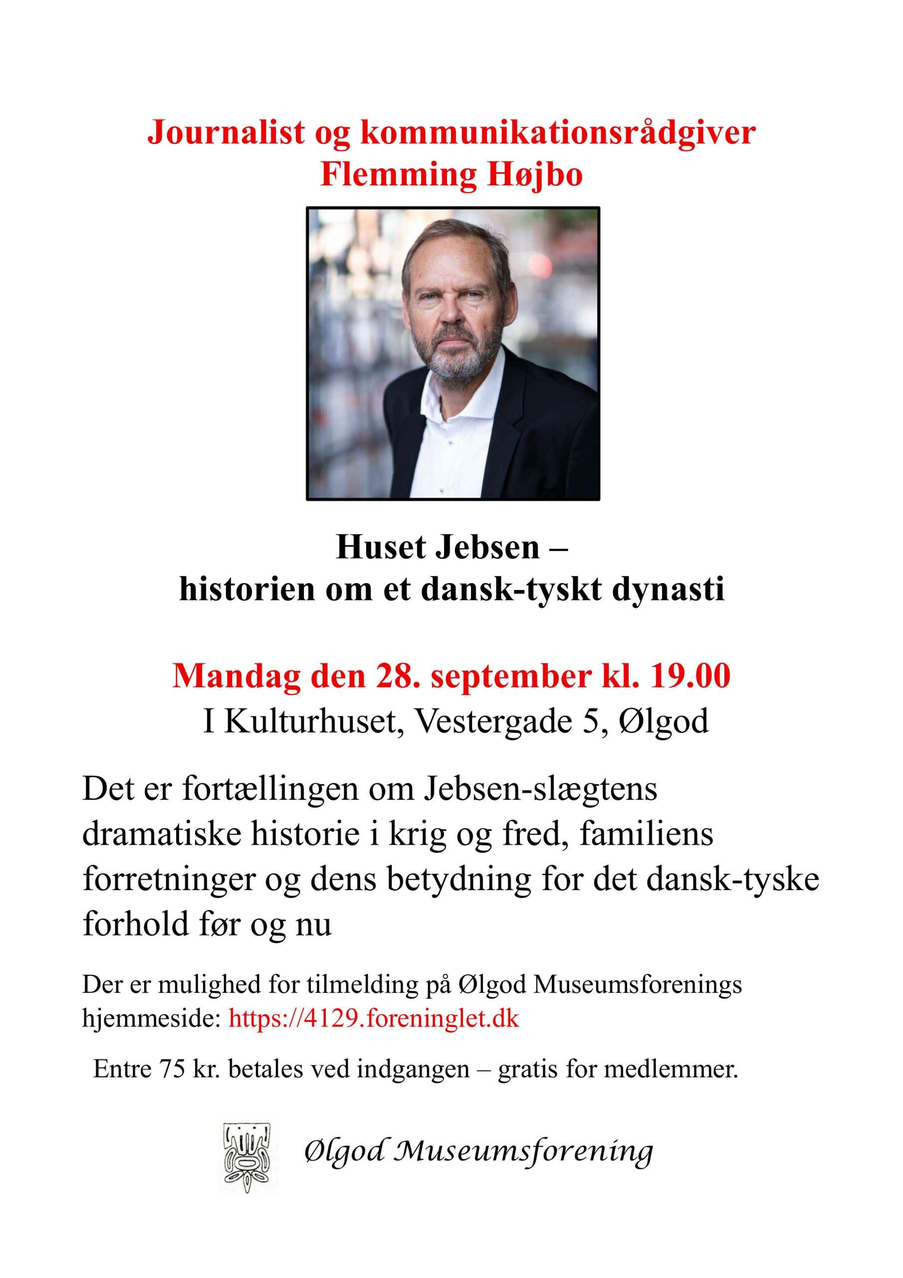 Foredrag med journalist og forfatter Flemming Højbo