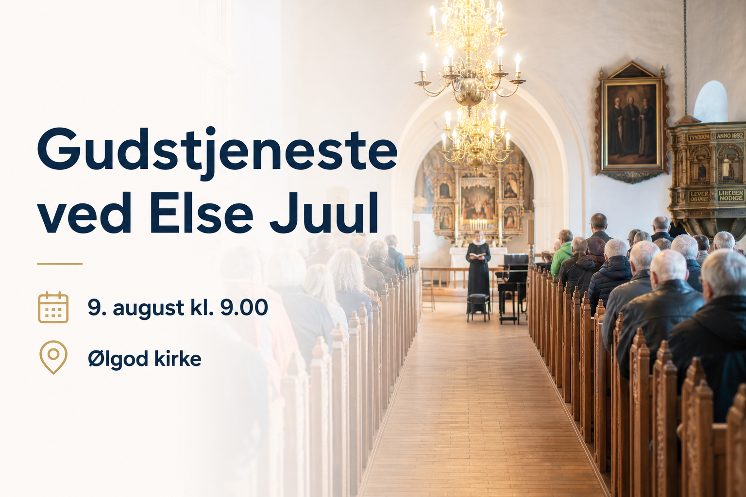 Gudstjeneste ved Else Juul
