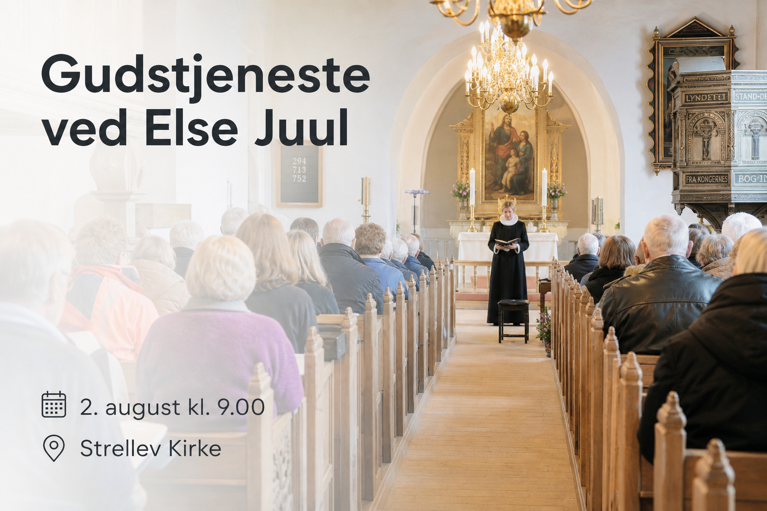 Gudstjeneste ved Else Juul