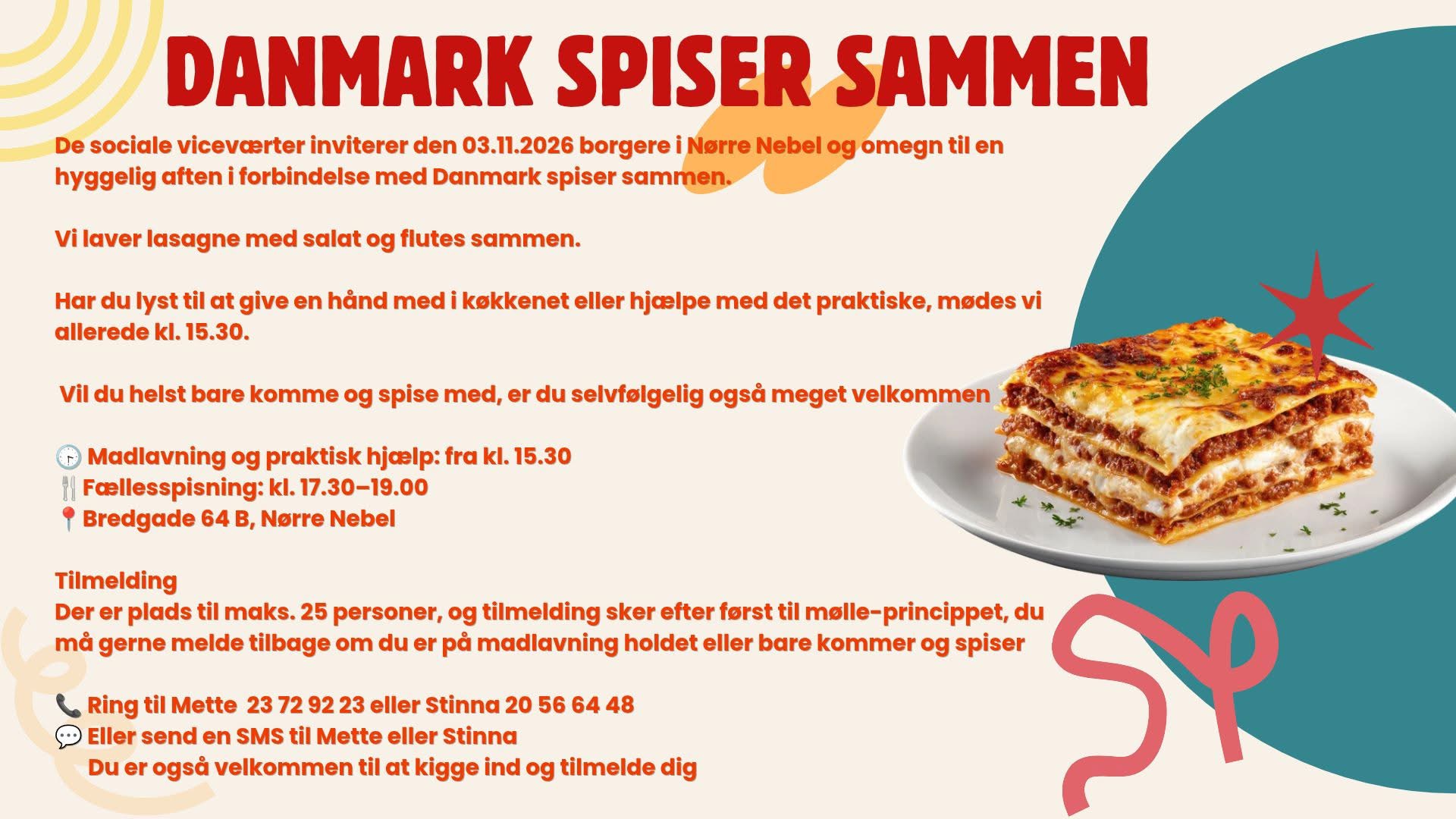 Lasagne samler Nørre Nebel