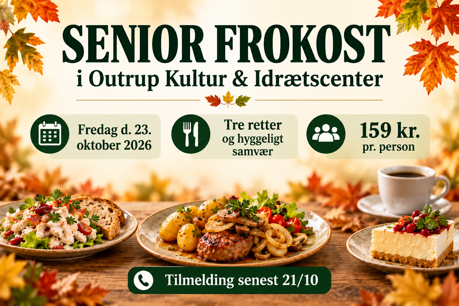Senior Frokost i Outrup Kultur & Idrætscenter
