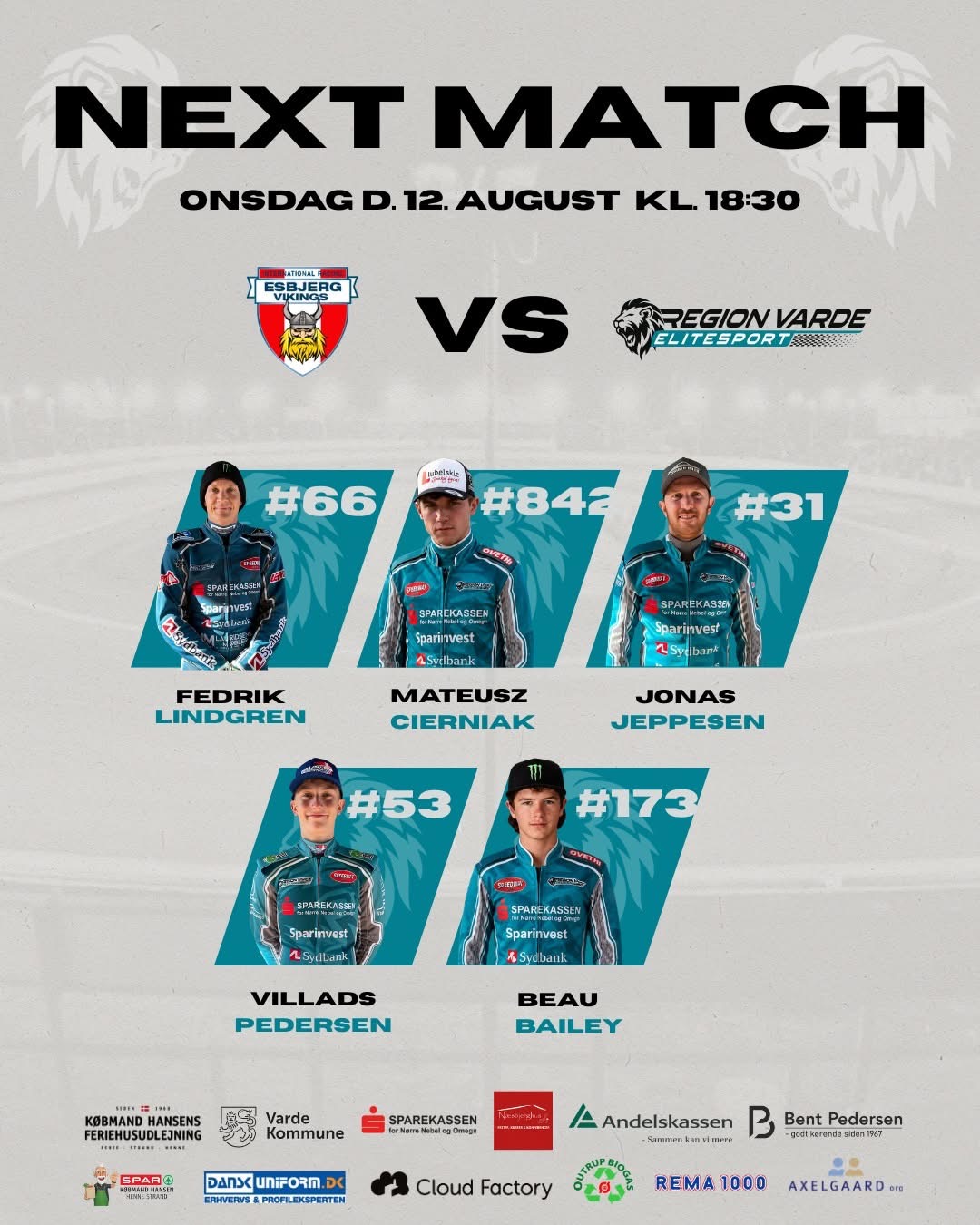 Rivalopgør i speedway på Korskroen