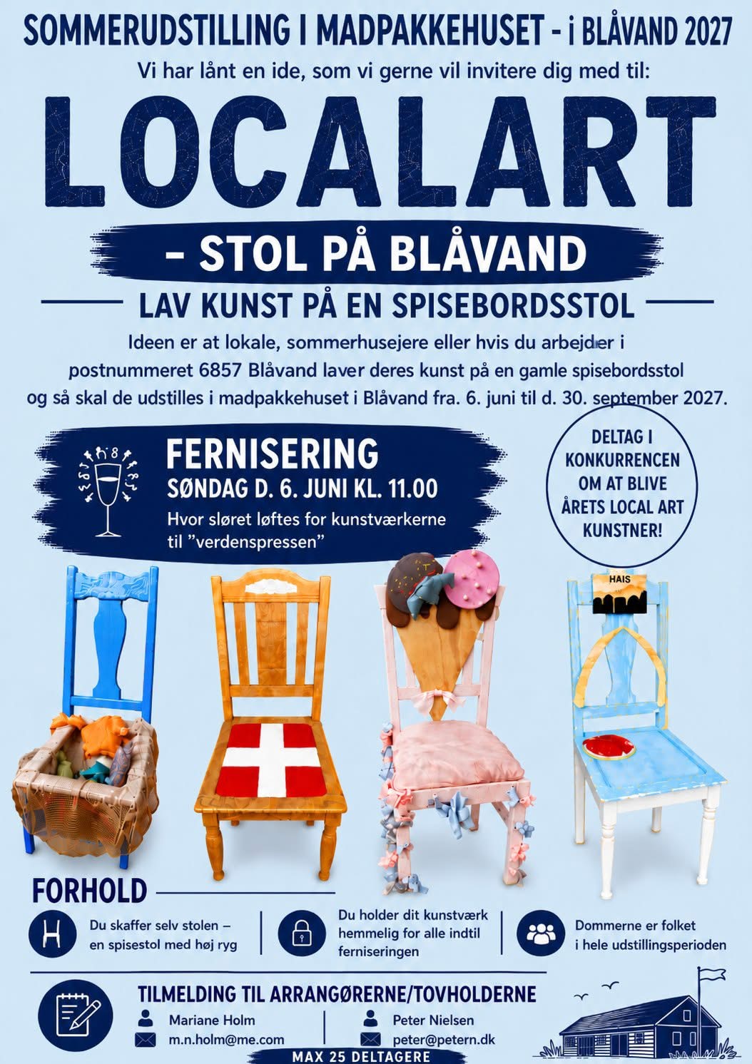 Blåvand søger kunstnere til stolekunst