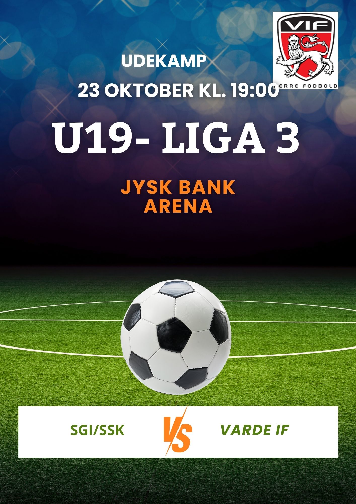 U-19 Liga 3 spiller ude