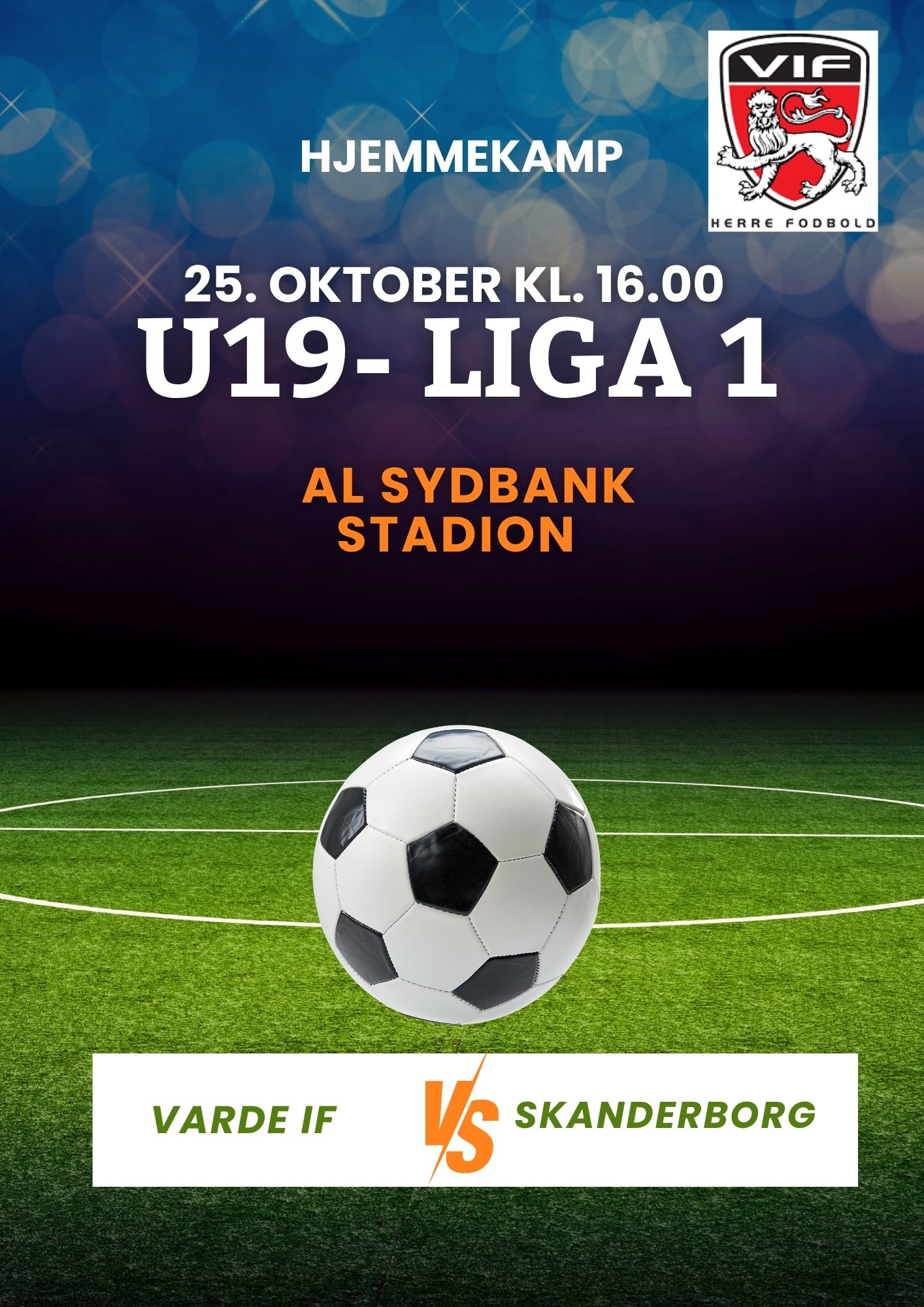 U-19 Liga 1 spiller hjemme