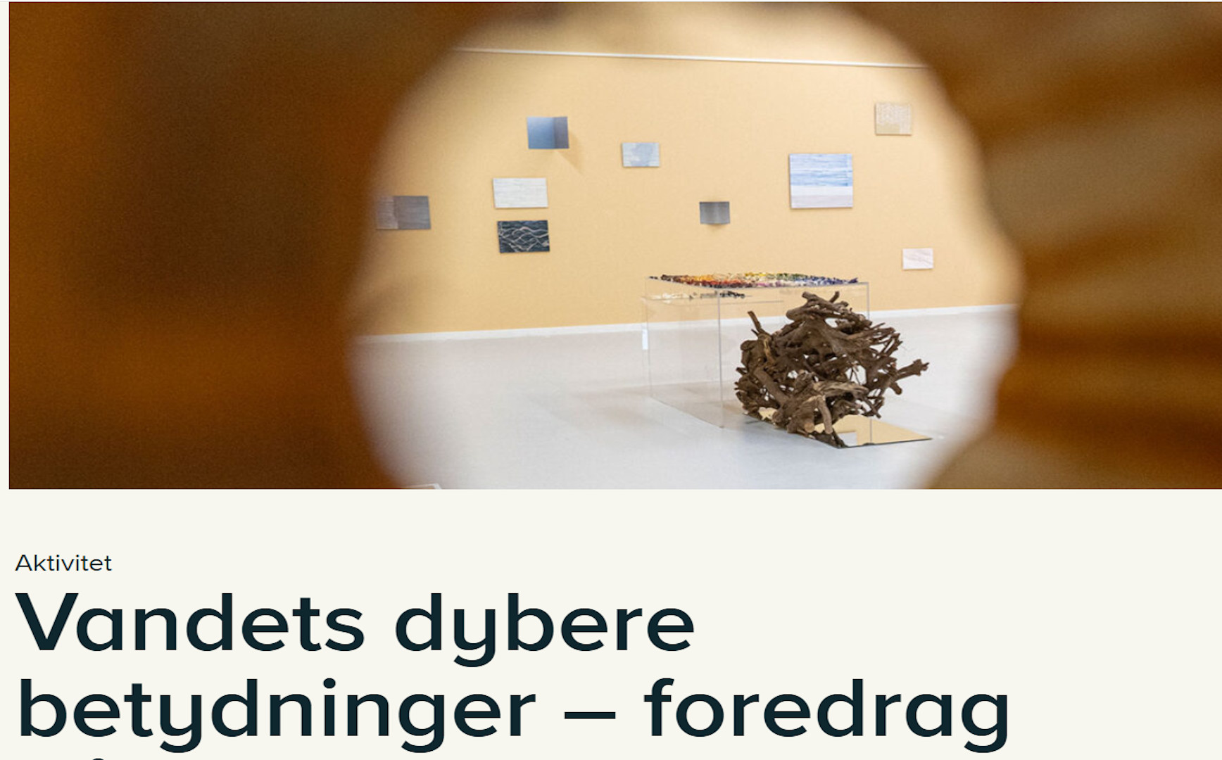 Vandets dybere betydninger – foredrag på JANUS med sognepræst Lars Bom Nielsen