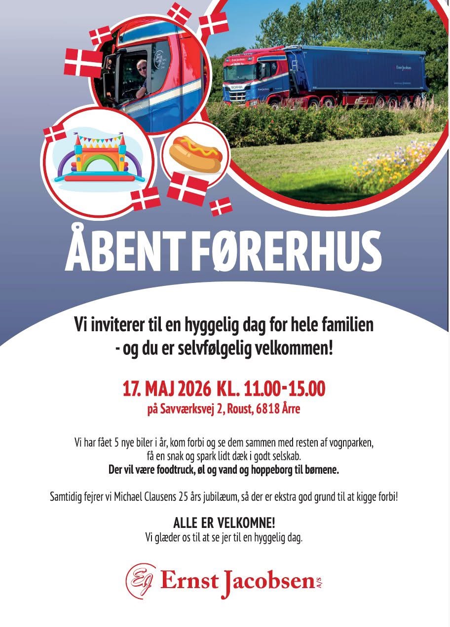 Åbent hus og jubilæum hos Ernst Jacobsen