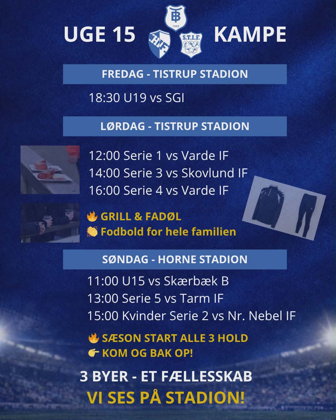 Fodbold - HTS uge 15 kampe