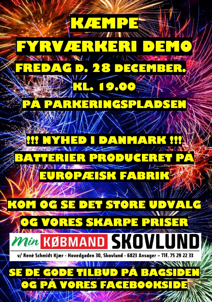 Fyrværkeri Demo i Skovlund