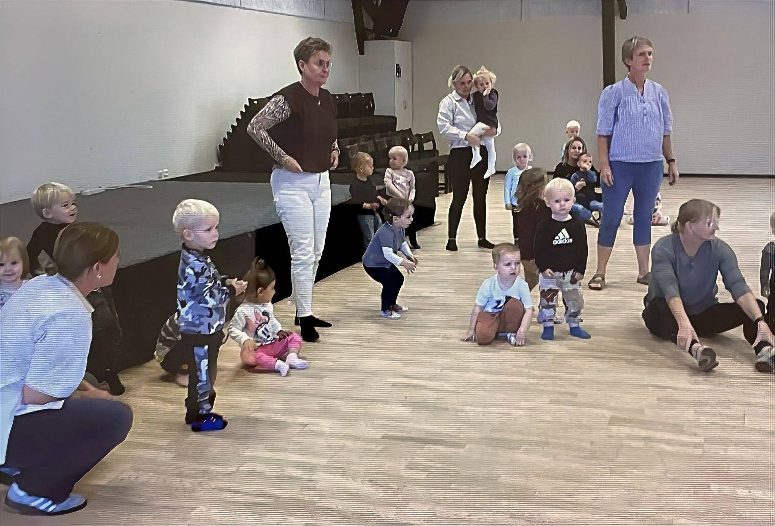 Dagplejen samlede børn til musikleg