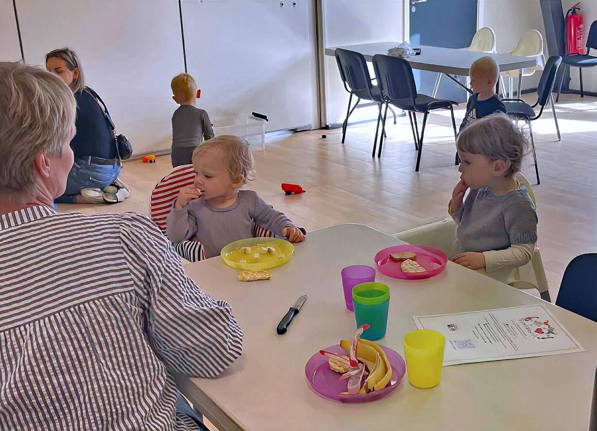 Dagplejen samlede børn til musikleg