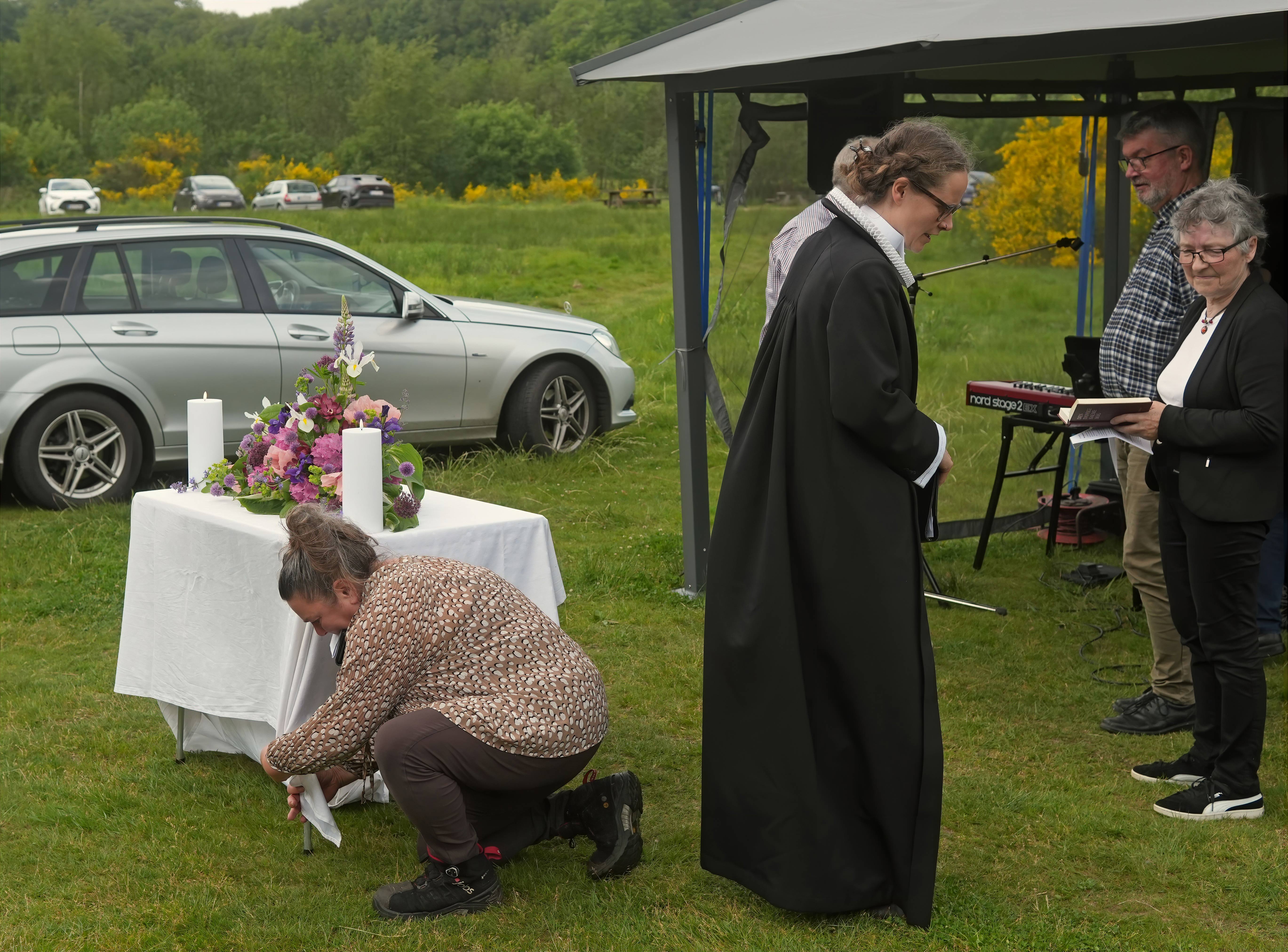 Stemningsfuld pilgrimsvandring i perfekt vejr