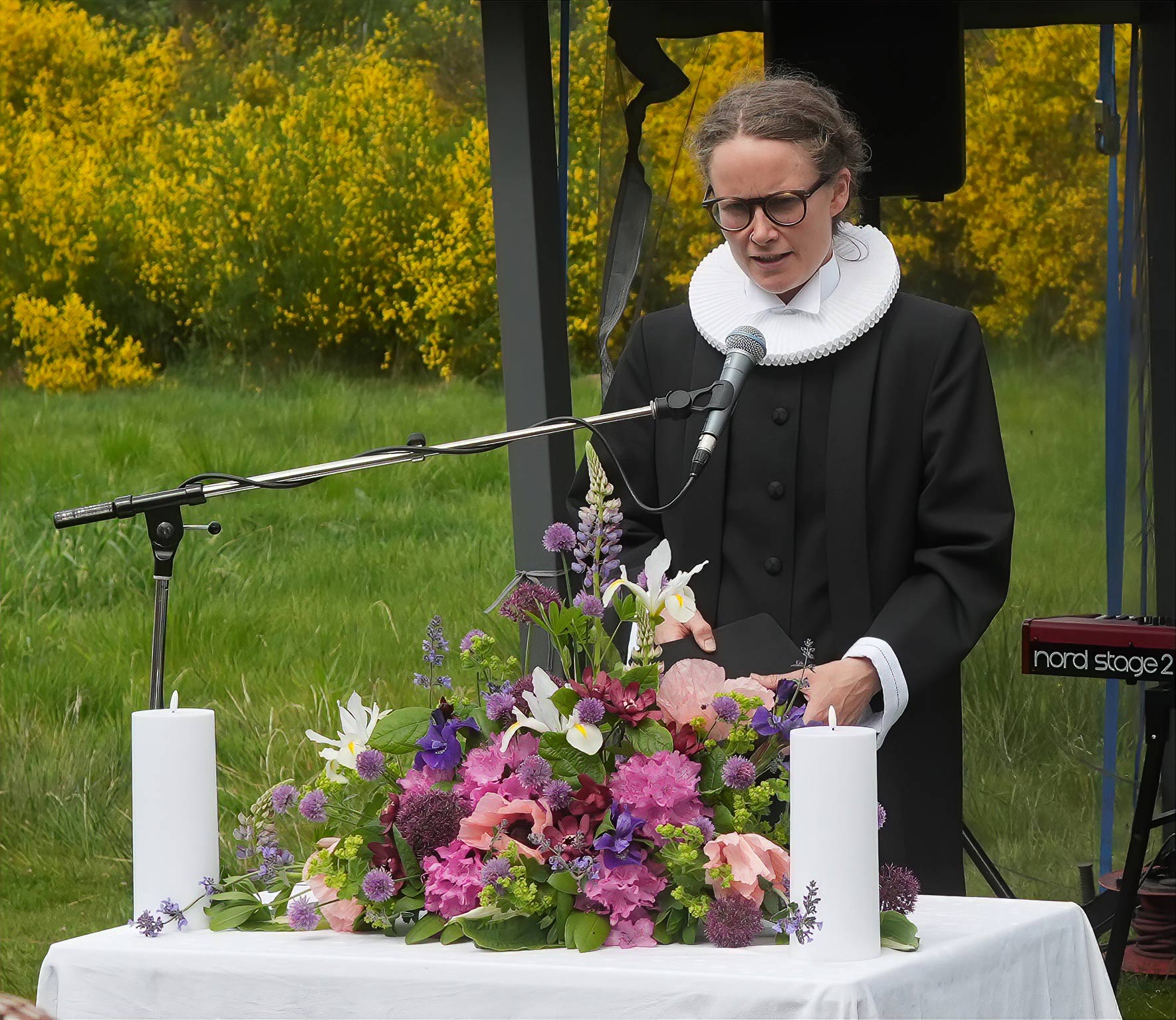 Stemningsfuld pilgrimsvandring i perfekt vejr