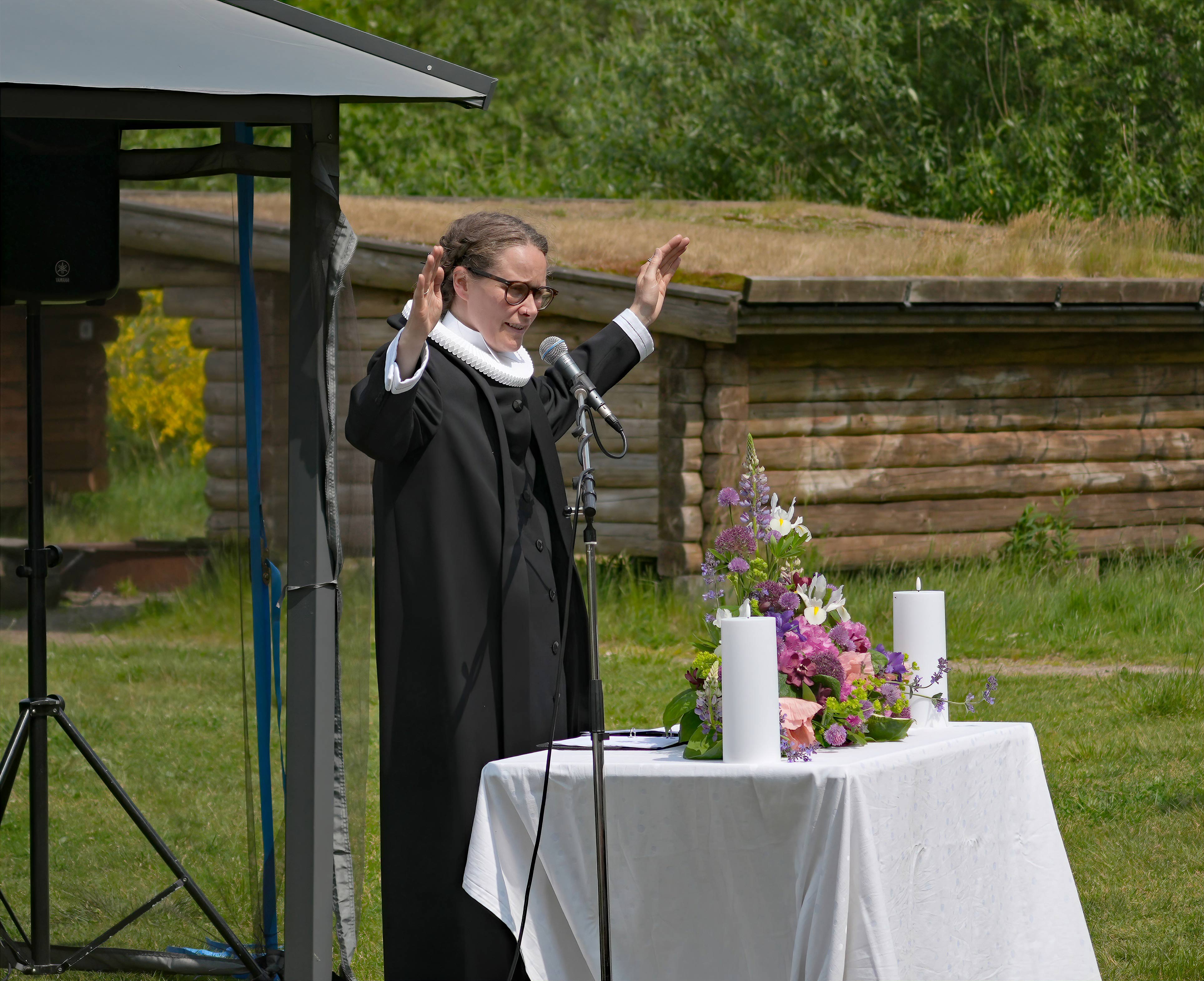 Stemningsfuld pilgrimsvandring i perfekt vejr