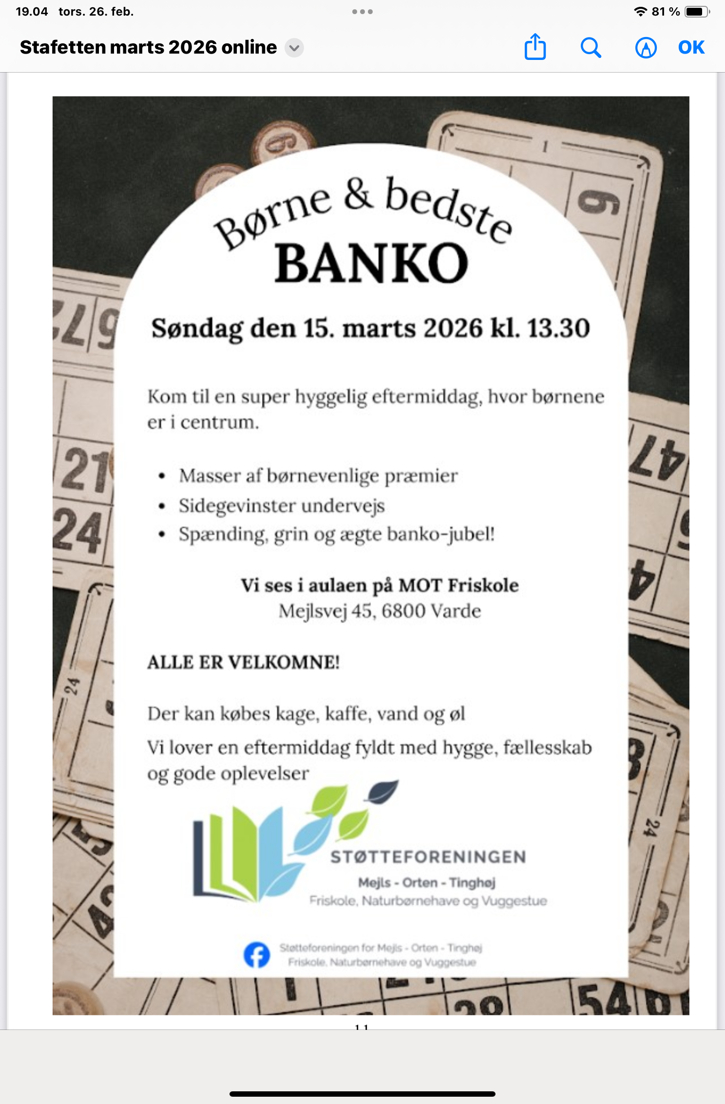 Børne og bedste banko