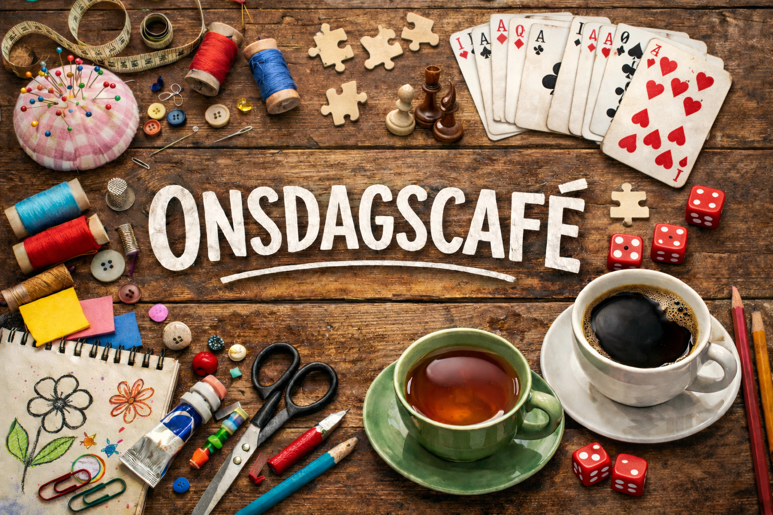 Onsdagscafé hos Den Sociale Vicevært -  Torvegade 17 i Ølgod.