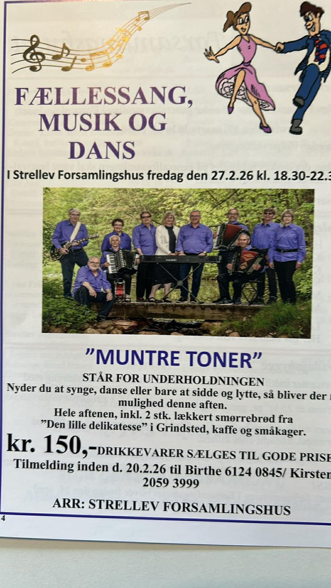 FÆLLESSANG, MUSIK OG DANS i Strellev