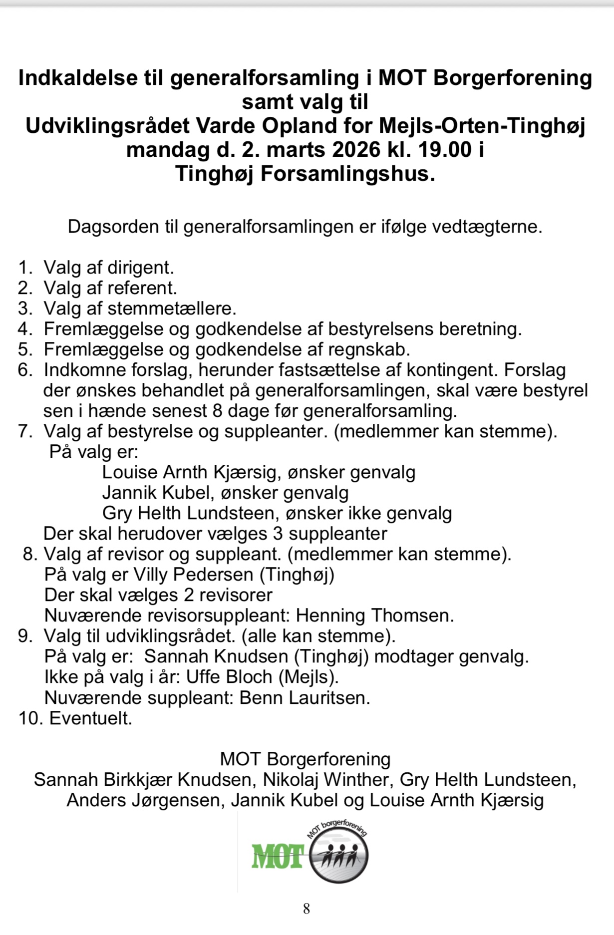 Borgmester gæster MOT generalforsamling