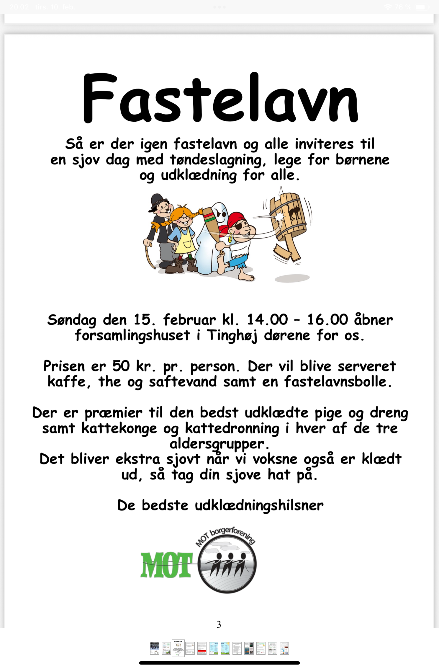 Fastelavn og tøndeslagning for alle