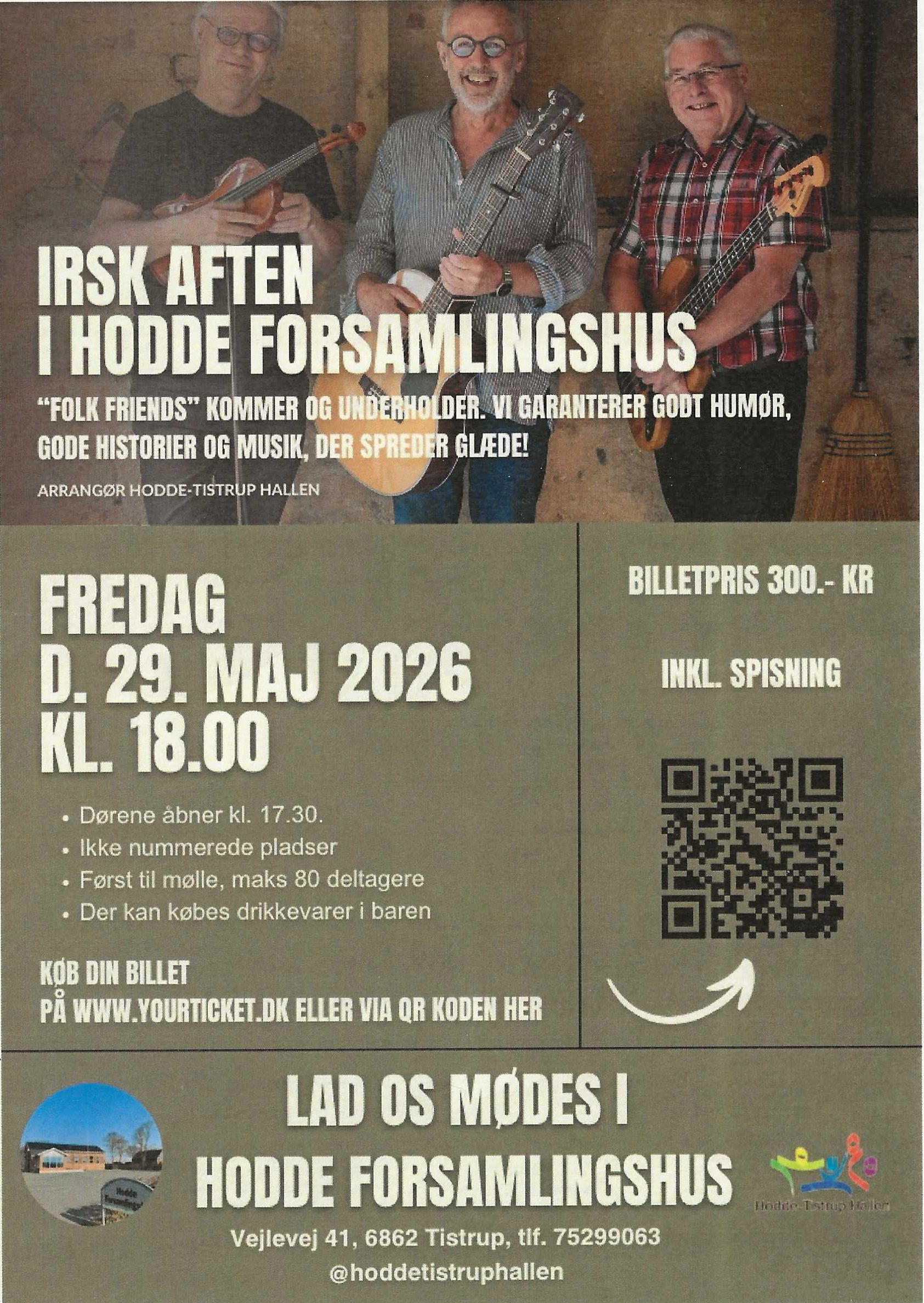 IRSK AFTEN I HODDE FORSAMLINGSHUS
