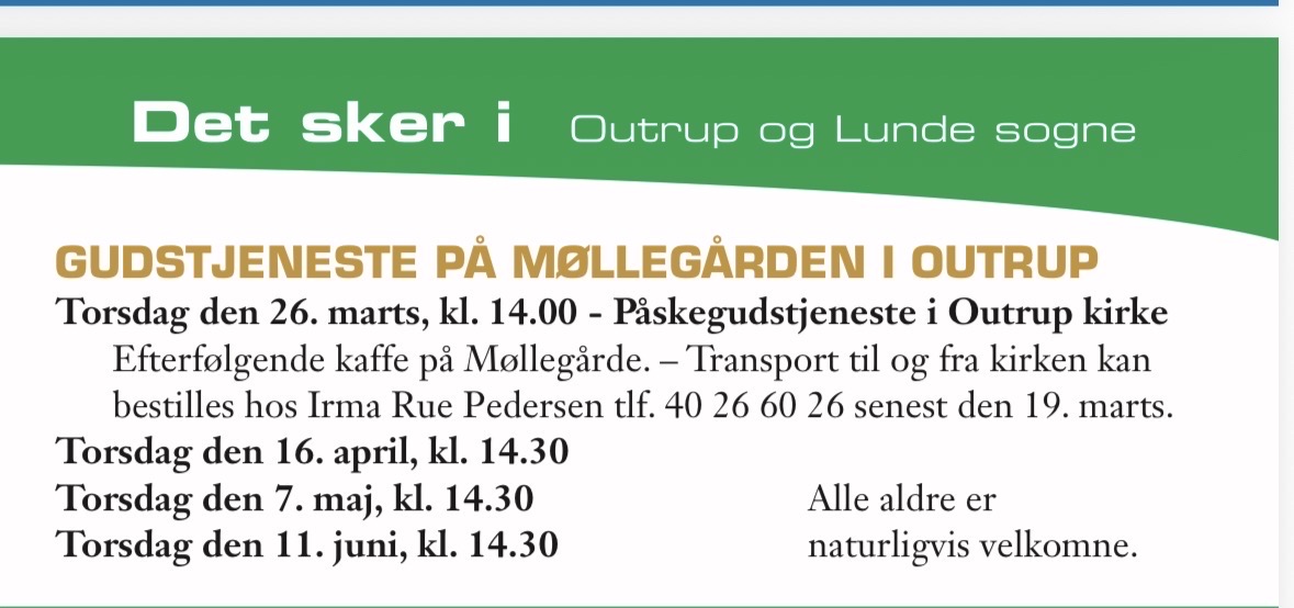 Gudstjeneste på Møllegården