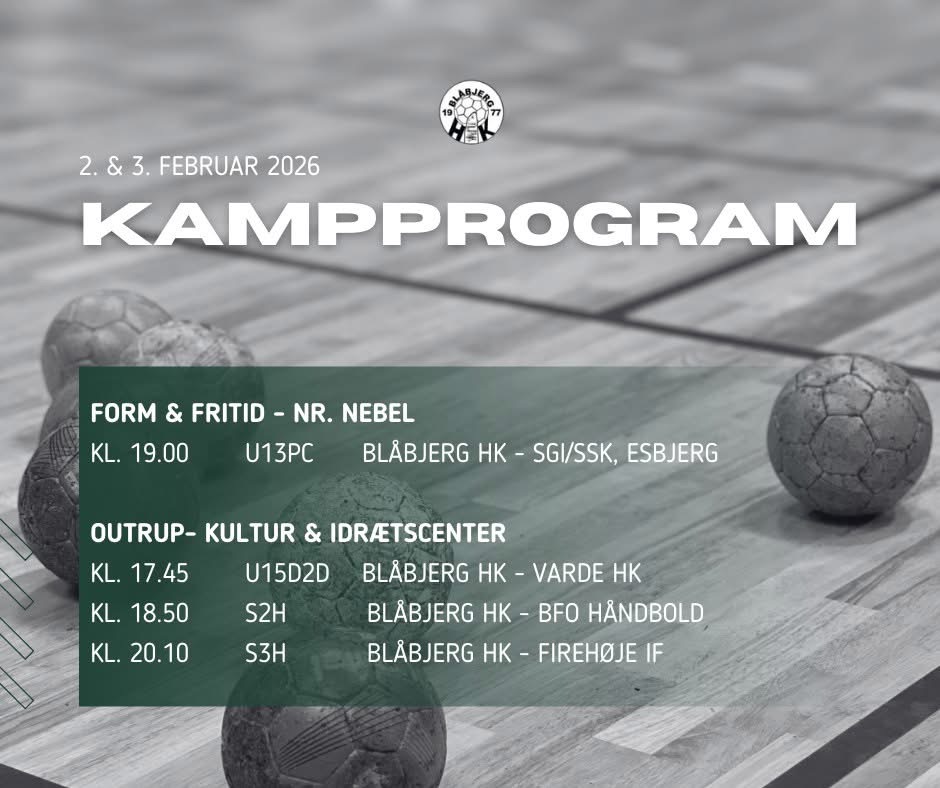 Hjemmekampe for Blåbjerg HK