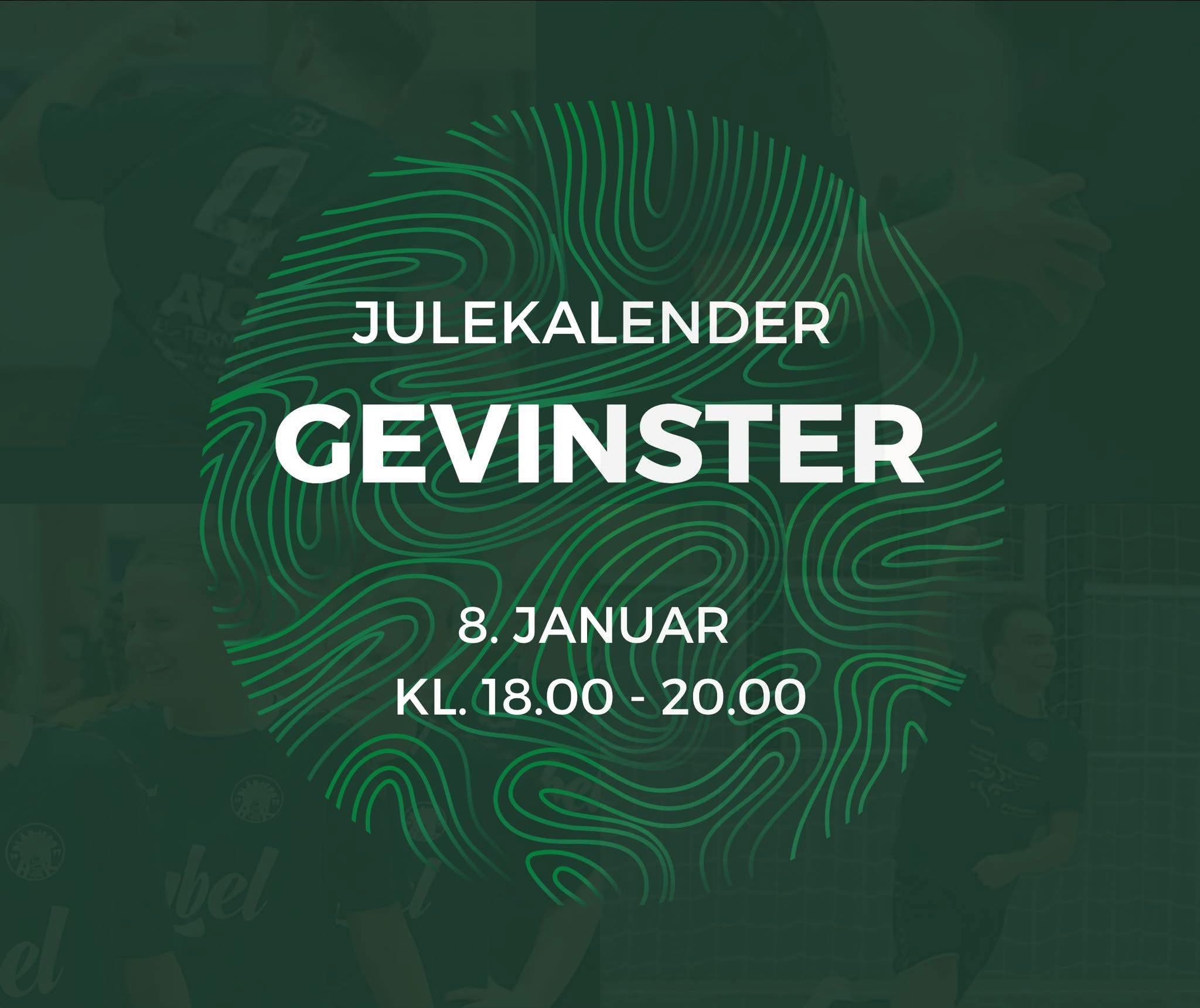 Afhent julekalendergevinster 8. januar