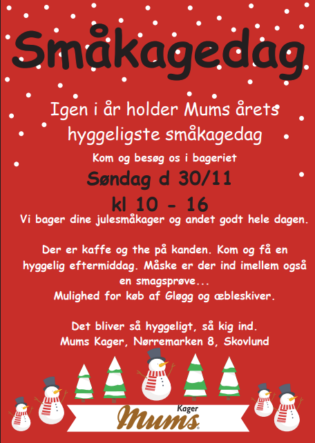 Småkagedag Mums