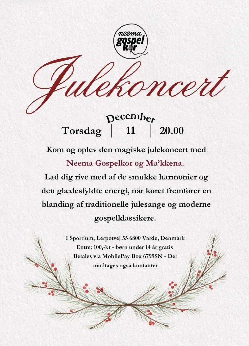 Magisk julekoncert med Neema Gospel