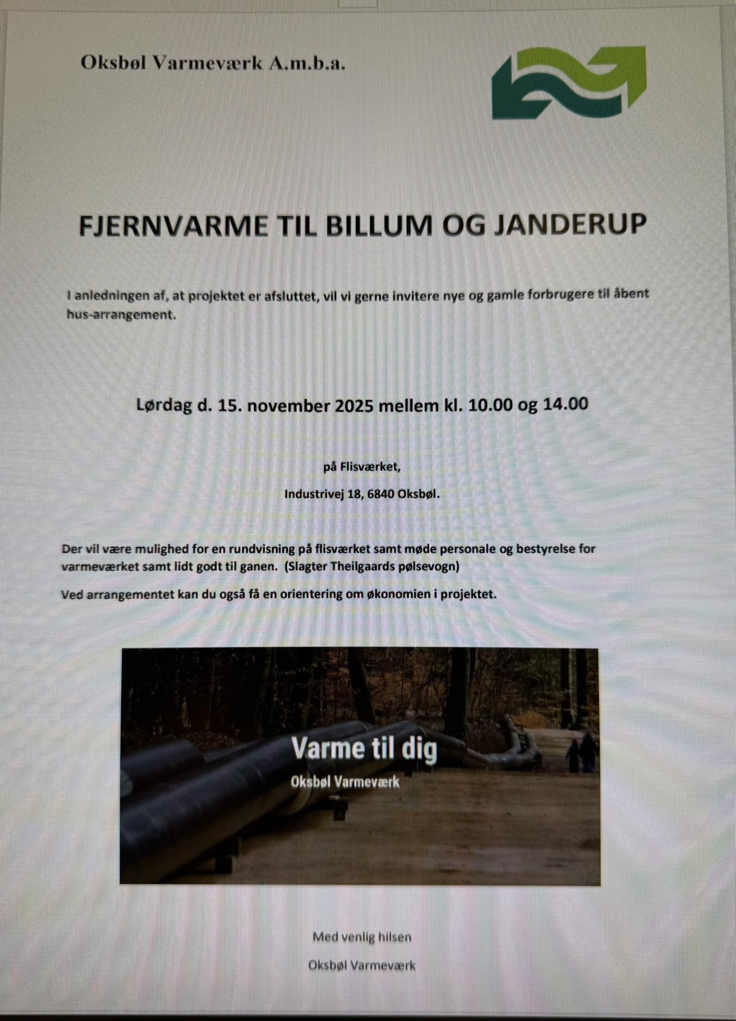 Åbent hus hos Oksbøl Varmeværk