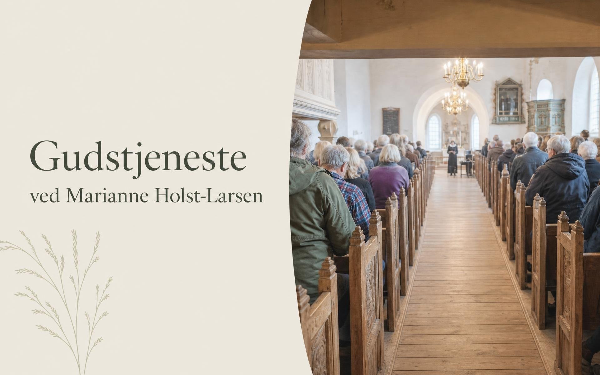 Gudstjeneste ved Marianne Holst-Larsen