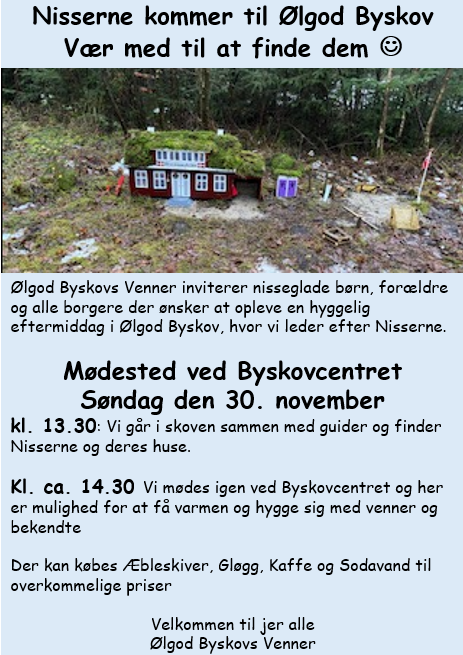 Nisserne kommer til Ølgod Byskov, vær med til at finde dem.