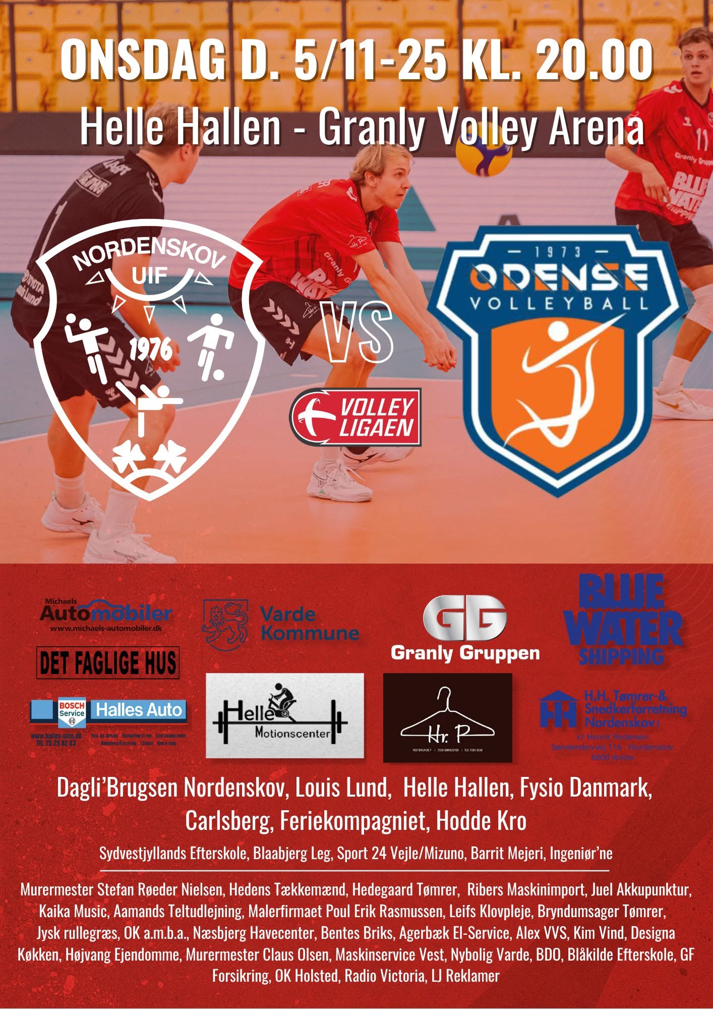 Nordenskov Volley hjemme mod Odense