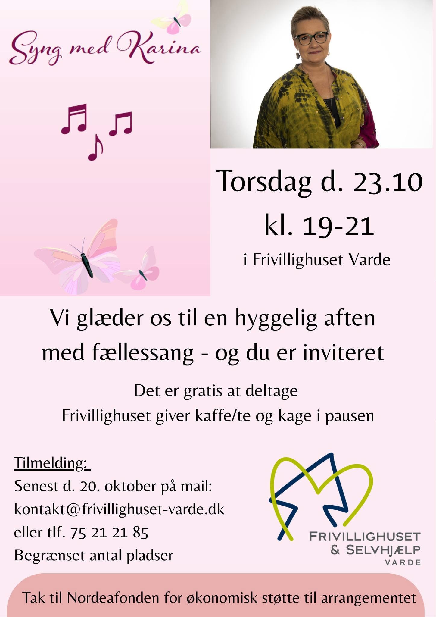 Fællessang og hygge med Karina