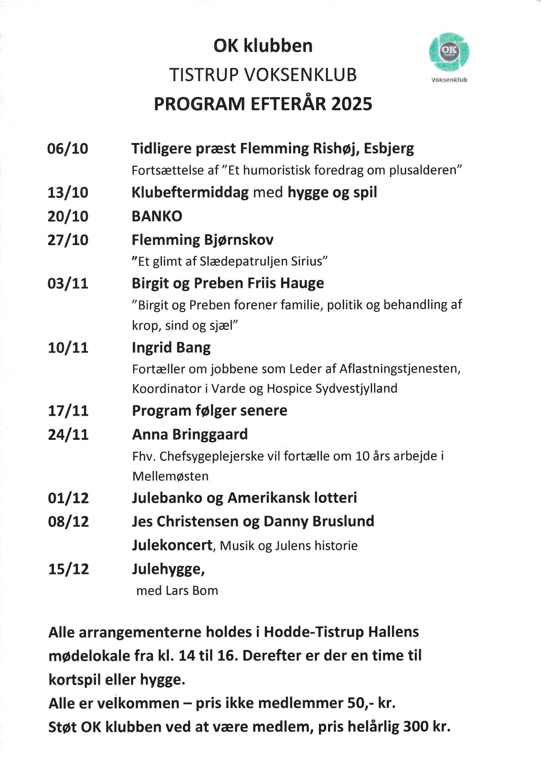OK Klubben - Tistrup Voksen klub