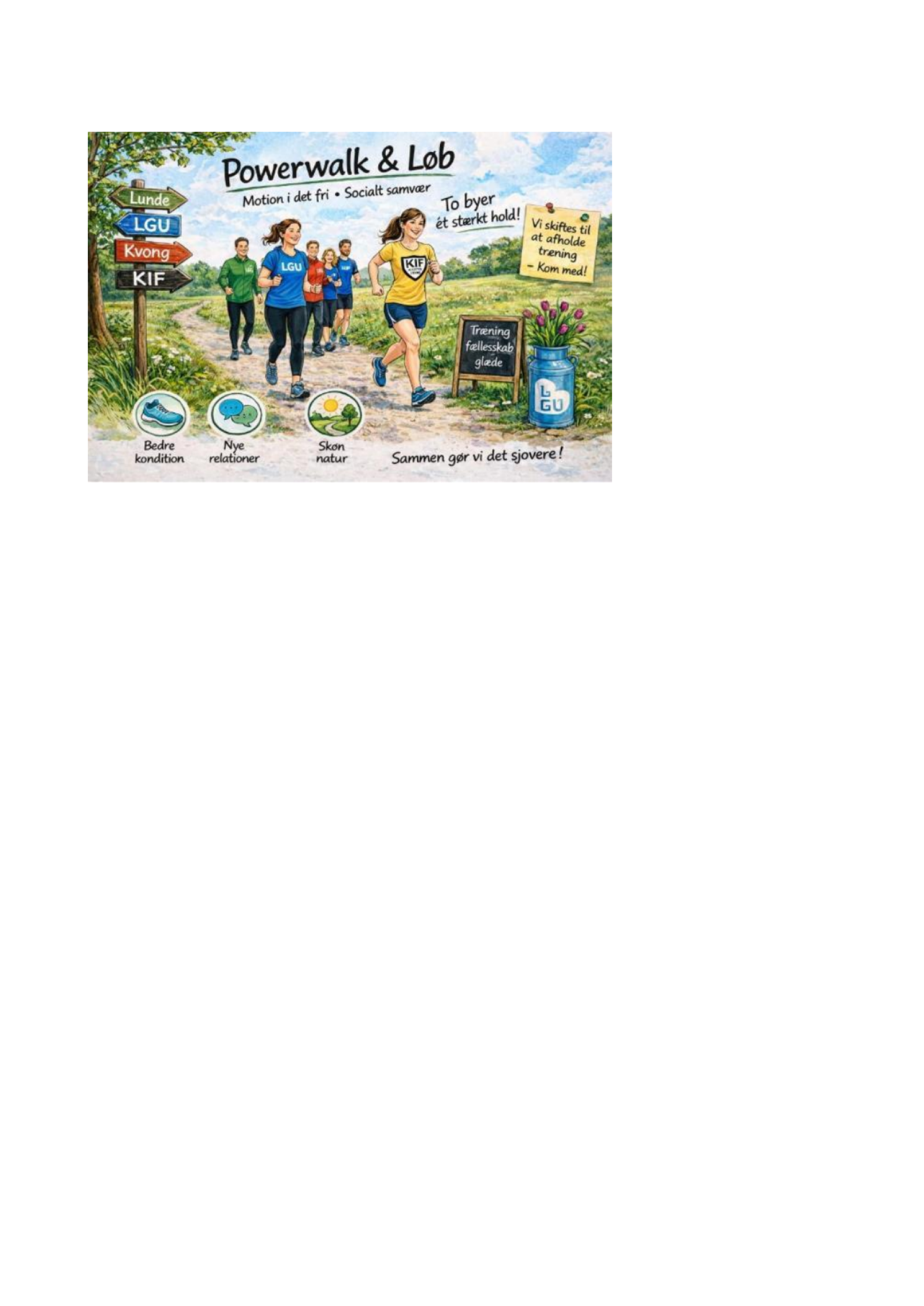 4 juni: løb og powerwalk træning