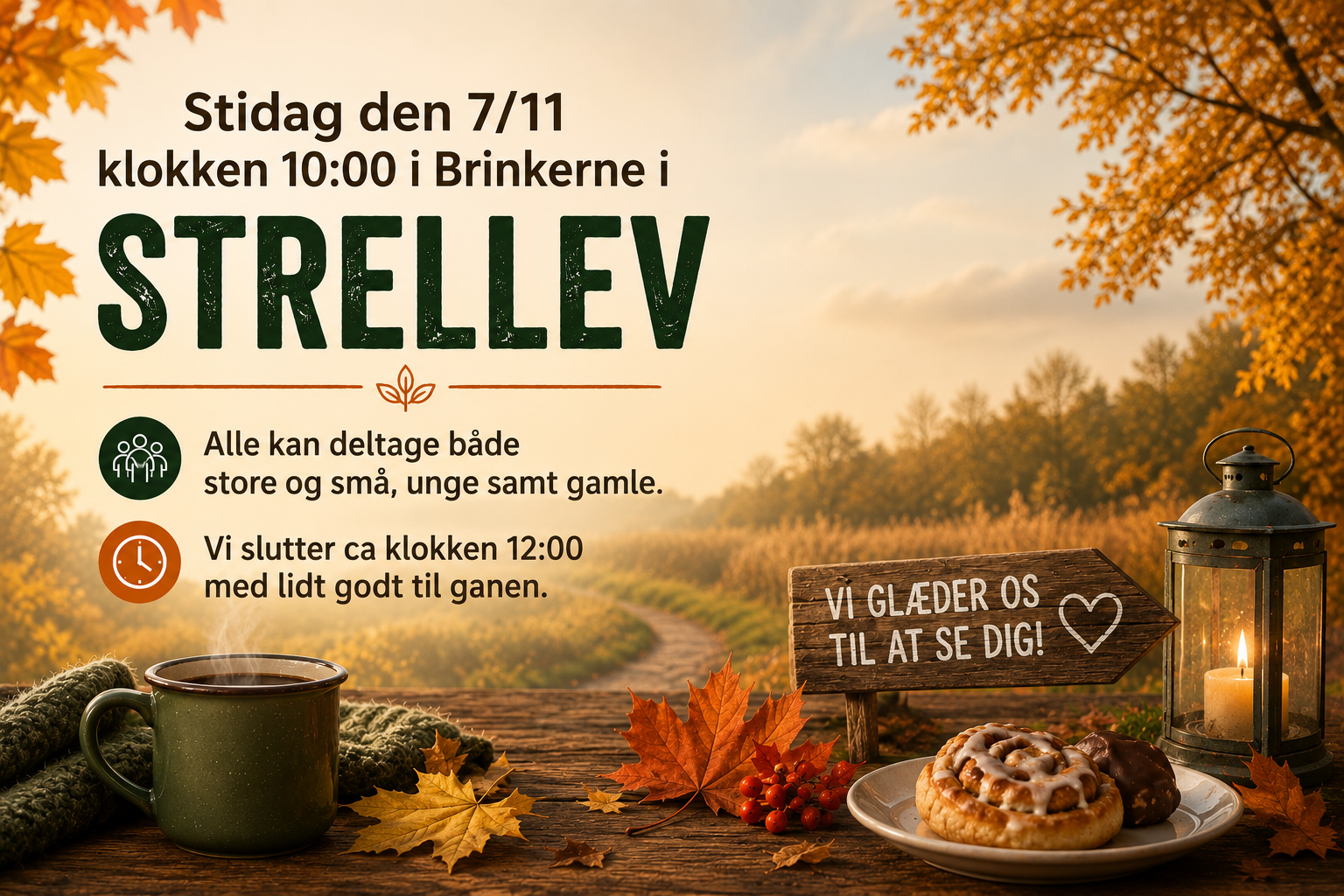 Stidag den 7/11 klokken 10:00 i Brinkerne