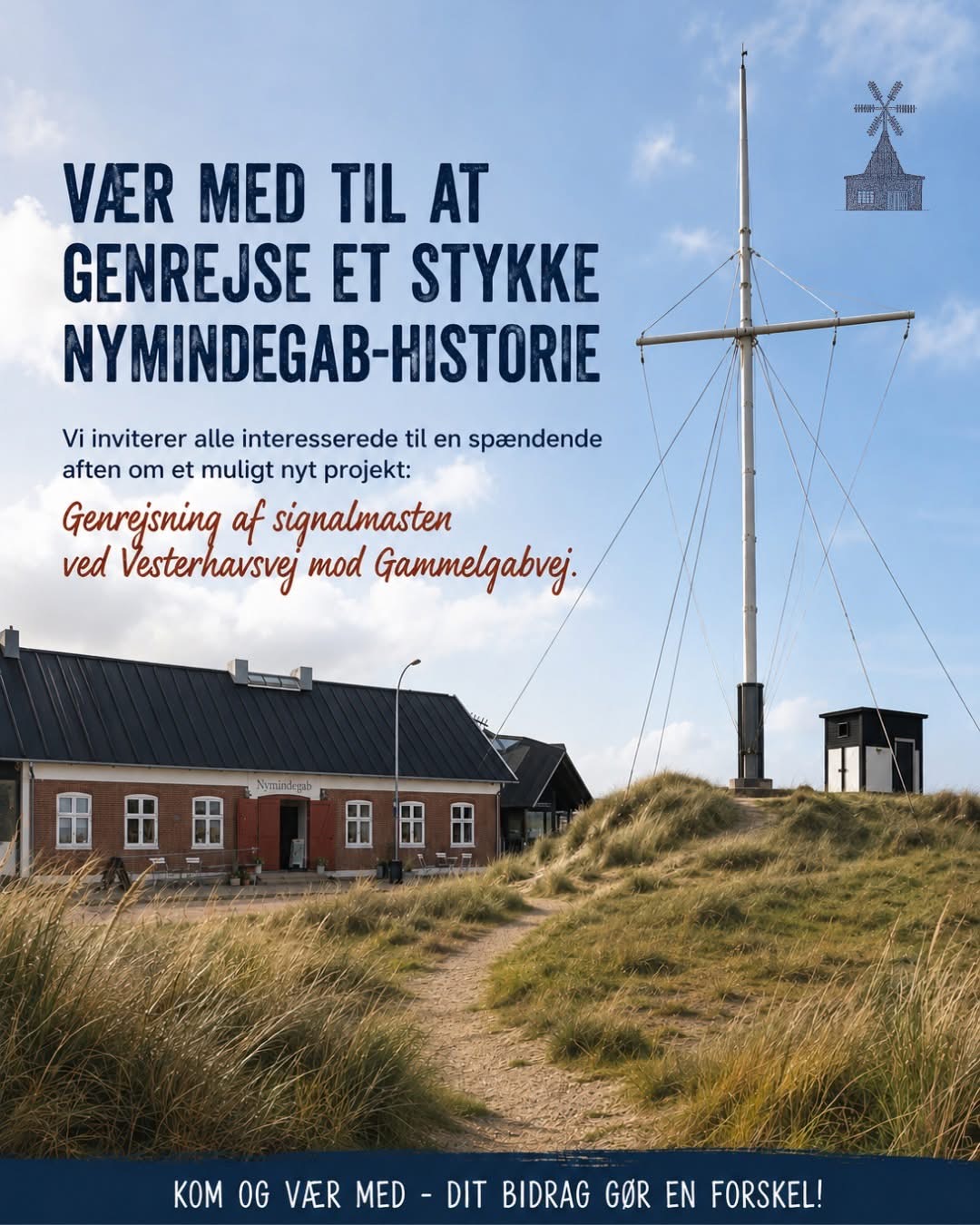 Historisk signalmast søger nyt hold
